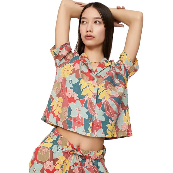 Marine Layer Colorful Floral Button Down Shirt - Picture 4 of 15